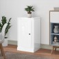 vidaXL Credenza Bianco Lucido 37,5x35,5x67,5 cm in Legno Multistrato vidaXL Credenza Bianco Lucido 37,5x35,5x67,5 cm in Legno Multistrato