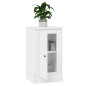 vidaXL Credenza Bianco Lucido 37,5x35,5x67,5 cm in Legno Multistrato vidaXL Credenza Bianco Lucido 37,5x35,5x67,5 cm in Legno Multistrato