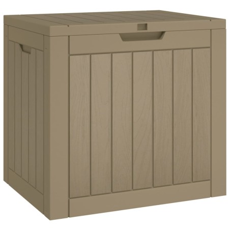 vidaXL Contenitore Giardino Marrone Chiaro 55,5x43x53 cm Polipropilene