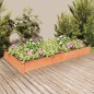 vidaXL Fioriera da Giardino Fodera Marrone 240x120x25cm Massello Abete vidaXL Fioriera da Giardino Fodera Marrone 240x120x25cm Massello Abete