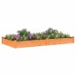 vidaXL Fioriera da Giardino Fodera Marrone 240x120x25cm Massello Abete vidaXL Fioriera da Giardino Fodera Marrone 240x120x25cm Massello Abete