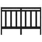 Testiera per Letto Nera 126x4x100 cm in Legno Massello di Pino Testiera per Letto Nera 126x4x100 cm in Legno Massello di Pino