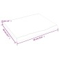 vidaXL Ripiano a Parete 60x50x4 cm Legno Massello Rovere Non Trattato vidaXL Ripiano a Parete 60x50x4 cm Legno Massello Rovere Non Trattato
