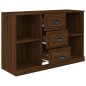 vidaXL Credenza Rovere Marrone 104,5x35,5x67,5 cm in Legno Multistrato vidaXL Credenza Rovere Marrone 104,5x35,5x67,5 cm in Legno Multistrato