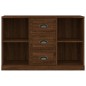 vidaXL Credenza Rovere Marrone 104,5x35,5x67,5 cm in Legno Multistrato vidaXL Credenza Rovere Marrone 104,5x35,5x67,5 cm in Legno Multistrato