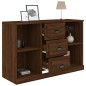 vidaXL Credenza Rovere Marrone 104,5x35,5x67,5 cm in Legno Multistrato vidaXL Credenza Rovere Marrone 104,5x35,5x67,5 cm in Legno Multistrato
