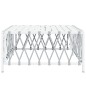 vidaXL Tavolo da Giardino Bianco 70x70x34 cm in Tessuto Intrecciato