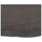 vidaXL Ripiano Muro Grigio Scuro 60x50x2 cm Massello Rovere Trattato vidaXL Ripiano Muro Grigio Scuro 60x50x2 cm Massello Rovere Trattato