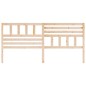 Testiera per Letto 186x4x100 cm in Legno Massello di Pino Testiera per Letto 186x4x100 cm in Legno Massello di Pino