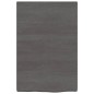 vidaXL Ripiano Muro Grigio Scuro 40x60x4 cm Massello Rovere Trattato