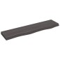 vidaXL Ripiano Muro Grigio Scuro 80x20x4 cm Massello Rovere Trattato vidaXL Ripiano Muro Grigio Scuro 80x20x4 cm Massello Rovere Trattato
