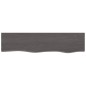 vidaXL Ripiano Muro Grigio Scuro 80x20x2 cm Massello Rovere Trattato vidaXL Ripiano Muro Grigio Scuro 80x20x2 cm Massello Rovere Trattato