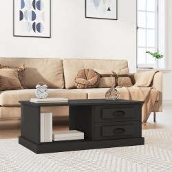 vidaXL Tavolino da Salotto Nero 90x50x35 cm in Legno Multistrato