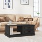 vidaXL Tavolino da Salotto Nero 90x50x35 cm in Legno Multistrato vidaXL Tavolino da Salotto Nero 90x50x35 cm in Legno Multistrato