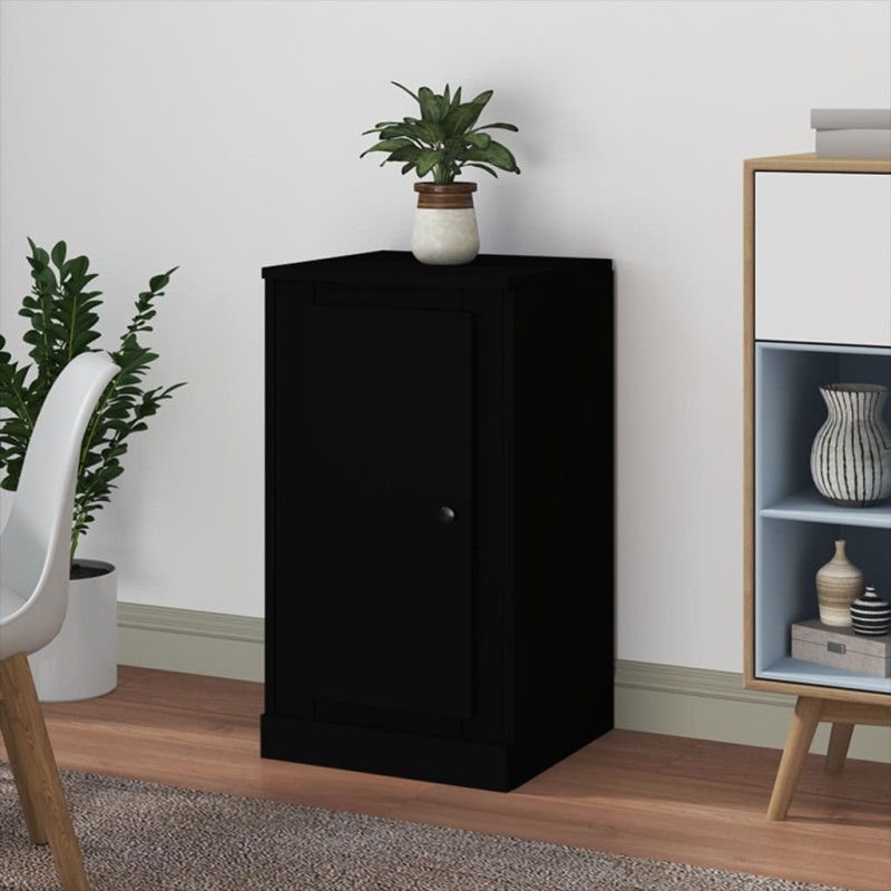 vidaXL Credenza Nera 37,5x35,5x67,5 cm in Legno Multistrato vidaXL Credenza Nera 37,5x35,5x67,5 cm in Legno Multistrato