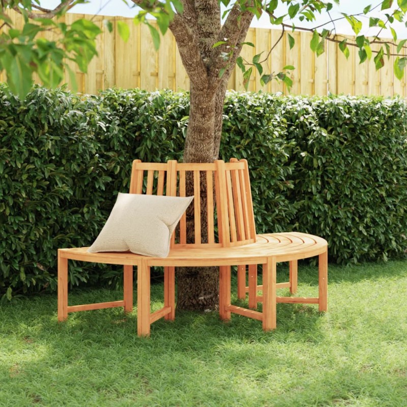vidaXL Panca per Albero Semi Circolare Ø160 cm Legno Massello di Teak vidaXL Panca per Albero Semi Circolare Ø160 cm Legno Massello di Teak