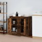 vidaXL Credenze 2pz Rovere Fumo 37,5x35,5x67,5 cm in Legno Multistrato vidaXL Credenze 2pz Rovere Fumo 37,5x35,5x67,5 cm in Legno Multistrato