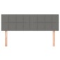 Testiere 2 pz Grigio Scuro 72x5x78/88 cm in Tessuto
