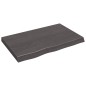 vidaXL Ripiano Muro Grigio Scuro 80x50x6 cm Massello Rovere Trattato vidaXL Ripiano Muro Grigio Scuro 80x50x6 cm Massello Rovere Trattato