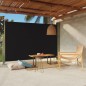 Tenda Laterale Retrattile per Patio 200x300 cm Nera Tenda Laterale Retrattile per Patio 200x300 cm Nera