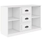 vidaXL Credenza Bianca 104,5x35,5x67,5 cm in Legno Multistrato vidaXL Credenza Bianca 104,5x35,5x67,5 cm in Legno Multistrato