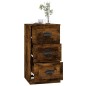 vidaXL Credenza Rovere Fumo 36x35,5x67,5 cm in Legno Multistrato vidaXL Credenza Rovere Fumo 36x35,5x67,5 cm in Legno Multistrato