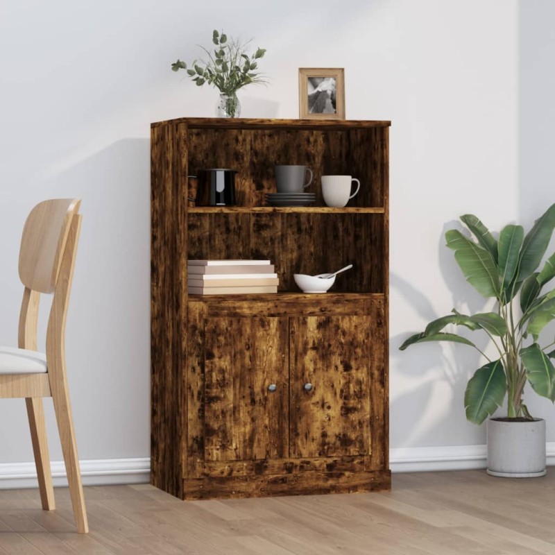 vidaXL Credenza Rovere Fumo 60x35,5x103,5 cm in Legno Multistrato vidaXL Credenza Rovere Fumo 60x35,5x103,5 cm in Legno Multistrato