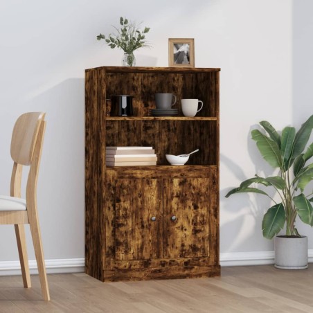 vidaXL Credenza Rovere Fumo 60x35,5x103,5 cm in Legno Multistrato