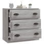 vidaXL Credenza Grigio Sonoma 70x35,5x67,5 cm in Legno Multistrato vidaXL Credenza Grigio Sonoma 70x35,5x67,5 cm in Legno Multistrato