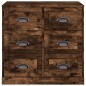 vidaXL Credenza Rovere Fumo 70x35,5x67,5 cm in Legno Multistrato vidaXL Credenza Rovere Fumo 70x35,5x67,5 cm in Legno Multistrato