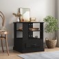 vidaXL Tavolino Nero 50x50x60 cm in Legno Multistrato vidaXL Tavolino Nero 50x50x60 cm in Legno Multistrato