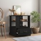 vidaXL Tavolino Nero 50x50x60 cm in Legno Multistrato vidaXL Tavolino Nero 50x50x60 cm in Legno Multistrato
