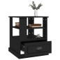 vidaXL Tavolino Nero 50x50x60 cm in Legno Multistrato vidaXL Tavolino Nero 50x50x60 cm in Legno Multistrato