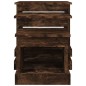 vidaXL Tavolini Impilabili 3 pz Rovere Fumo in Legno Multistrato vidaXL Tavolini Impilabili 3 pz Rovere Fumo in Legno Multistrato