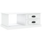 vidaXL Tavolino da Salotto Bianco 90x50x35 cm in Legno Multistrato