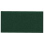 Pannelli Murali 12 pz Verde Scuro 30x15 cm Tessuto 0,54 m² Pannelli Murali 12 pz Verde Scuro 30x15 cm Tessuto 0,54 m²