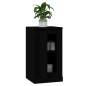 vidaXL Credenze 2 pz Nere 37,5x35,5x67,5 cm in Legno Multistrato vidaXL Credenze 2 pz Nere 37,5x35,5x67,5 cm in Legno Multistrato