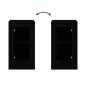 vidaXL Credenze 2 pz Nere 37,5x35,5x67,5 cm in Legno Multistrato vidaXL Credenze 2 pz Nere 37,5x35,5x67,5 cm in Legno Multistrato