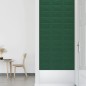 Pannelli Murali 12 pz Verde Scuro 30x15 cm Tessuto 0,54 m² Pannelli Murali 12 pz Verde Scuro 30x15 cm Tessuto 0,54 m²