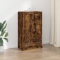 vidaXL Credenza Rovere Fumo 60x35,5x103,5 cm in Legno Multistrato vidaXL Credenza Rovere Fumo 60x35,5x103,5 cm in Legno Multistrato