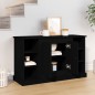 vidaXL Credenza Nera 100x35,5x60 cm in Legno Multistrato vidaXL Credenza Nera 100x35,5x60 cm in Legno Multistrato