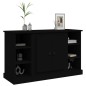 vidaXL Credenza Nera 100x35,5x60 cm in Legno Multistrato vidaXL Credenza Nera 100x35,5x60 cm in Legno Multistrato