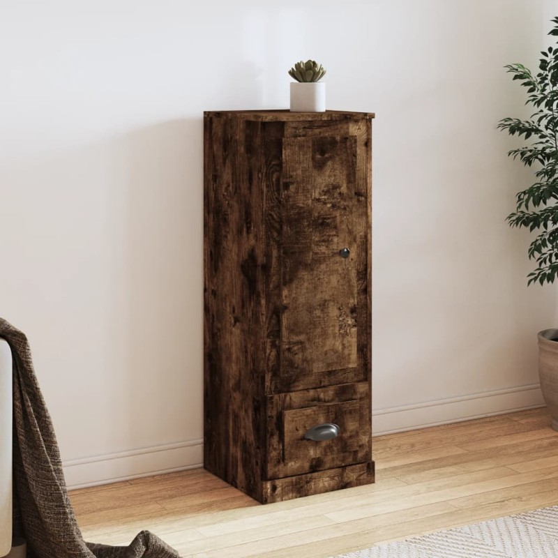 vidaXL Credenza Rovere Fumo 36x35,5x103,5 cm in Legno Multistrato vidaXL Credenza Rovere Fumo 36x35,5x103,5 cm in Legno Multistrato
