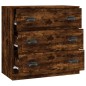 vidaXL Credenza Rovere Fumo 70x35,5x67,5 cm in Legno Multistrato vidaXL Credenza Rovere Fumo 70x35,5x67,5 cm in Legno Multistrato