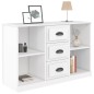vidaXL Credenza Bianco Lucido 104,5x35,5x67,5 cm in Legno Multistrato vidaXL Credenza Bianco Lucido 104,5x35,5x67,5 cm in Legno Multistrato