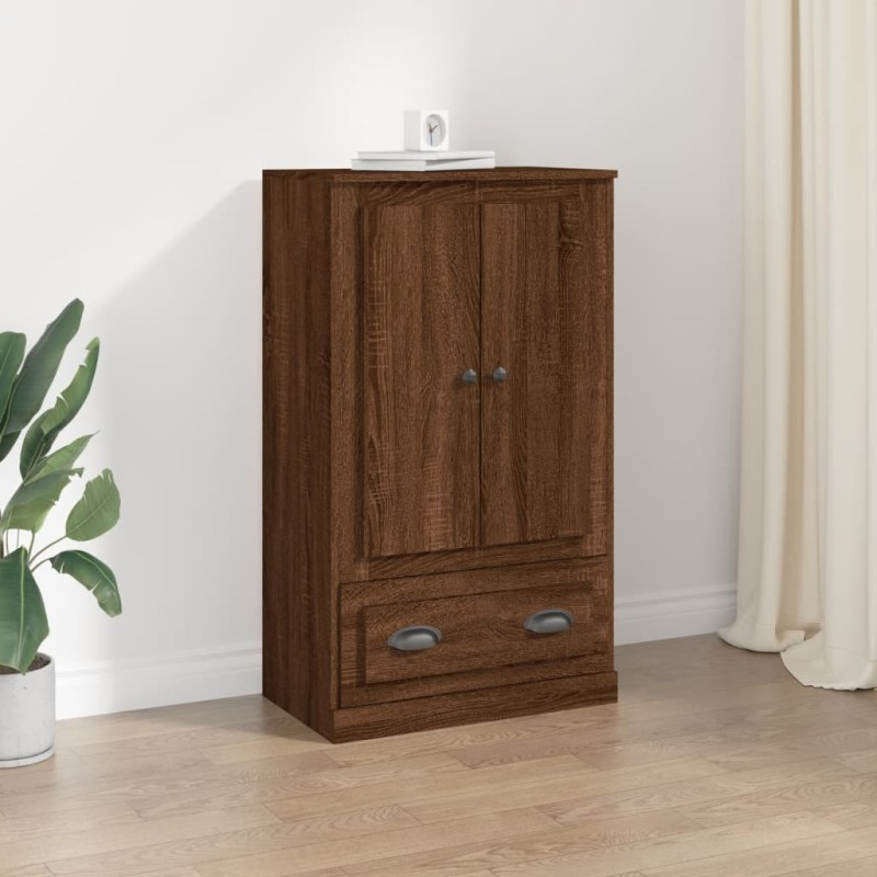 vidaXL Credenza Rovere Marrone 60x35,5x103,5 cm in Legno Multistrato vidaXL Credenza Rovere Marrone 60x35,5x103,5 cm in Legno Multistrato