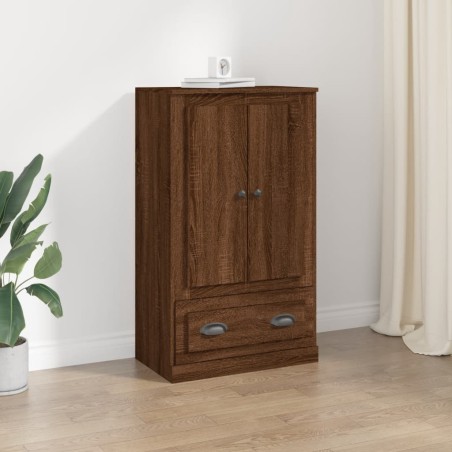 vidaXL Credenza Rovere Marrone 60x35,5x103,5 cm in Legno Multistrato