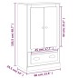 vidaXL Credenza Rovere Marrone 60x35,5x103,5 cm in Legno Multistrato vidaXL Credenza Rovere Marrone 60x35,5x103,5 cm in Legno Multistrato