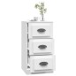 vidaXL Credenza Bianca 36x35,5x67,5 cm in Legno Multistrato vidaXL Credenza Bianca 36x35,5x67,5 cm in Legno Multistrato