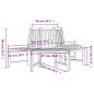 vidaXL Panca per Albero Semi Circolare Ø201 cm Legno Massello di Teak vidaXL Panca per Albero Semi Circolare Ø201 cm Legno Massello di Teak